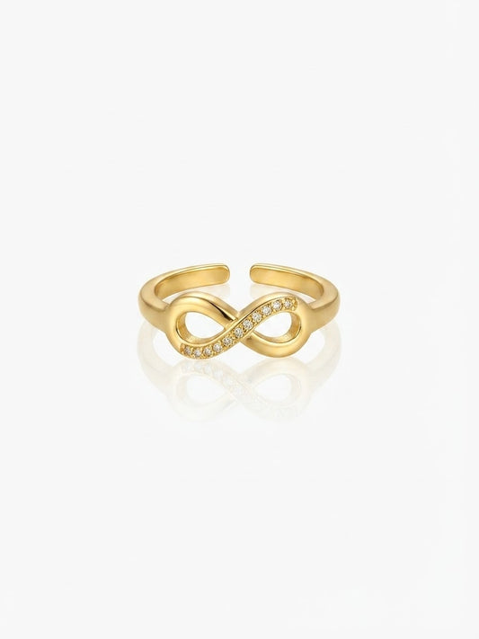 ✨Exclusive infinity Sleek Gold Adjustable Ring ✨