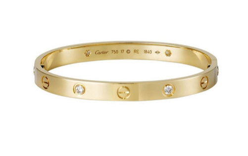 Luxe Golden crystal Love bracelet