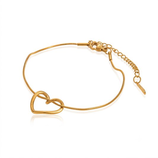 ✨Exquisite Stainless steel Gold Heart Chain Bracelet ✨
