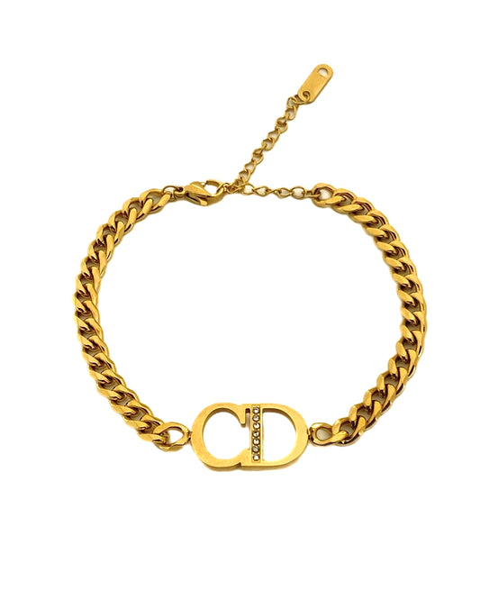 ✨Stainless steel CD cuban Link Chain bracelet✨