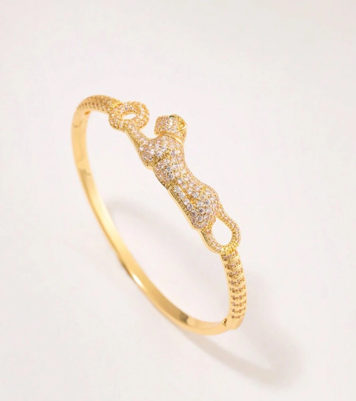 24k Gold Leopard Zircon Bracelet 🐆