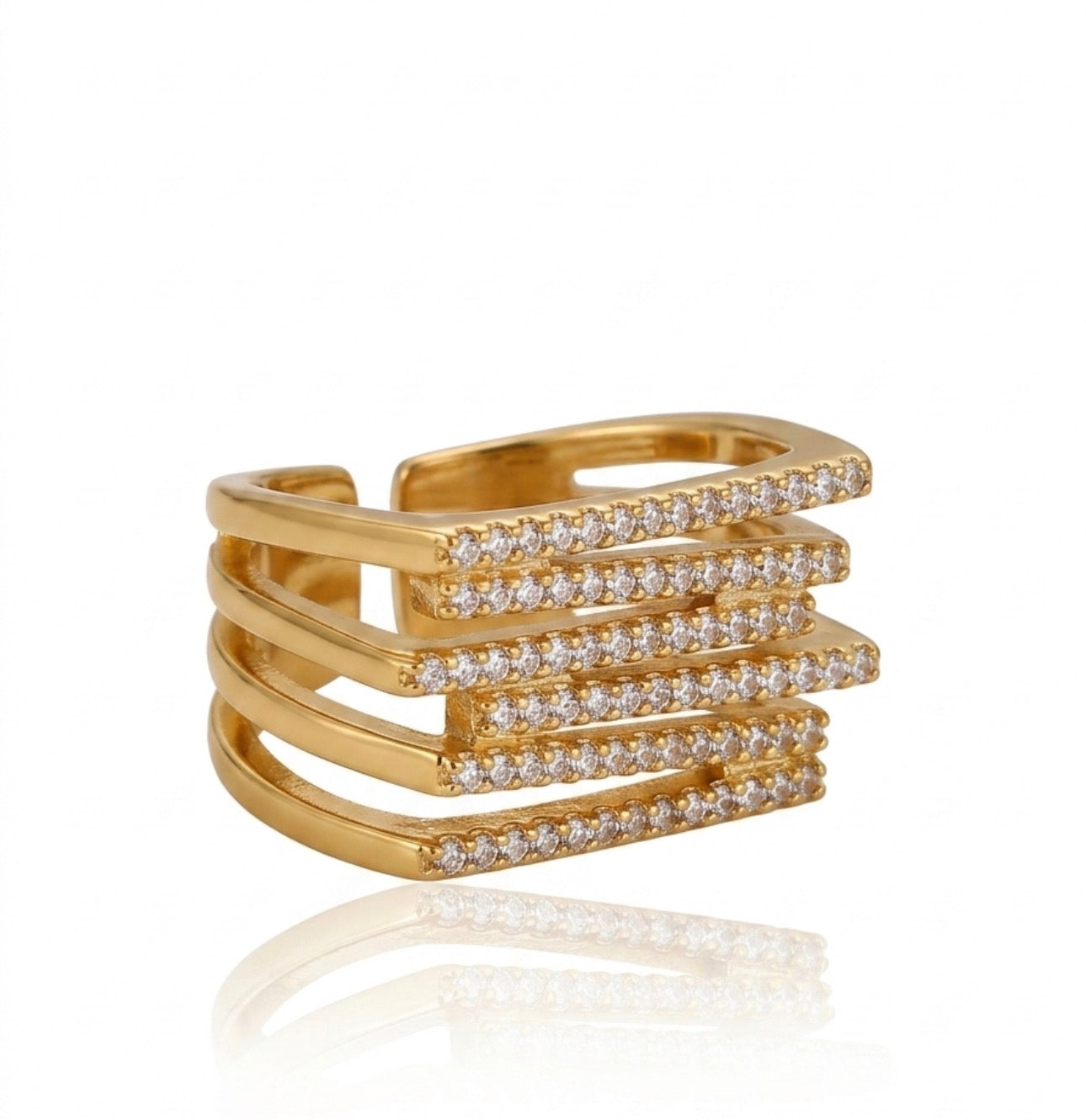 ✨Exclusive 5 Adjustable Gold Plated Titanium Adjustable Dream Gift Ring Set ✨