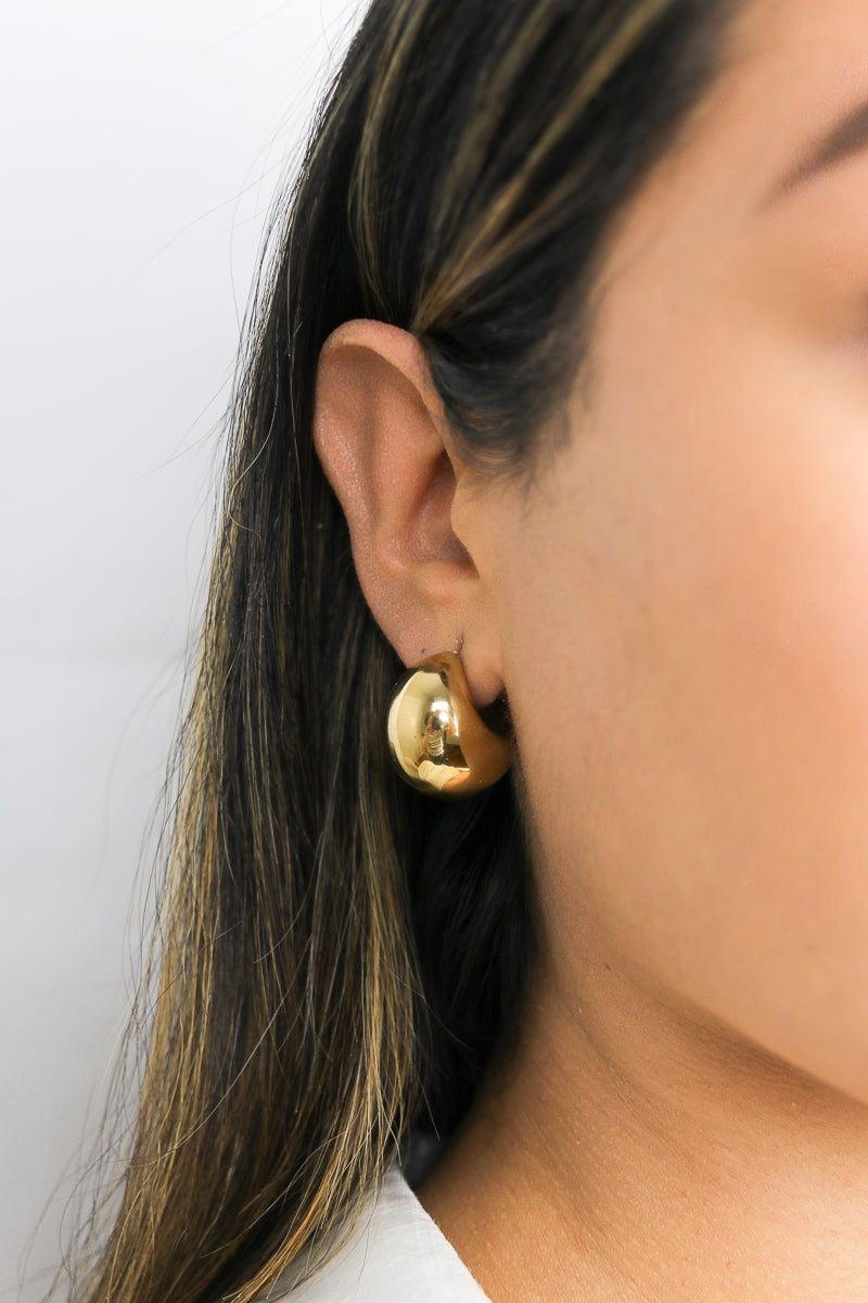 Cordoba Gold Chunky Hoops