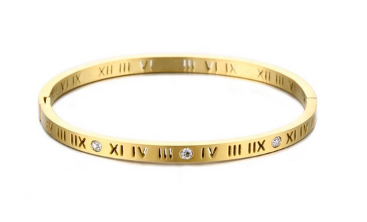 316L stainless steel exquisite Golden Roman Bracelet