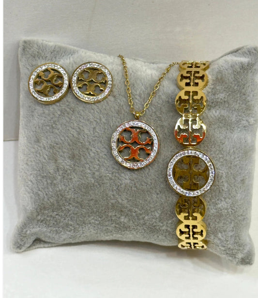 ✨Stainless Steel diamantés Set✨