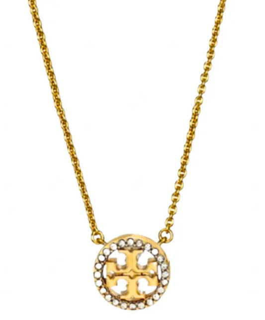 Diamantés Gold pendant
