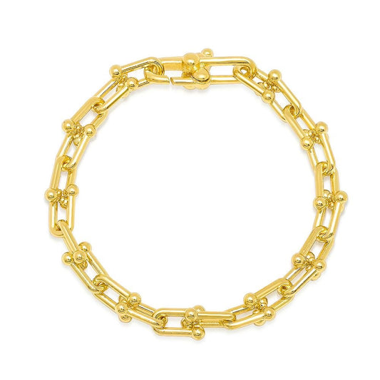 18k Gold Plated Cuban link Chain Bracelet ✨