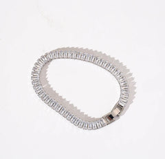 Diamond cut luxe tennis chain bracelet ✨
