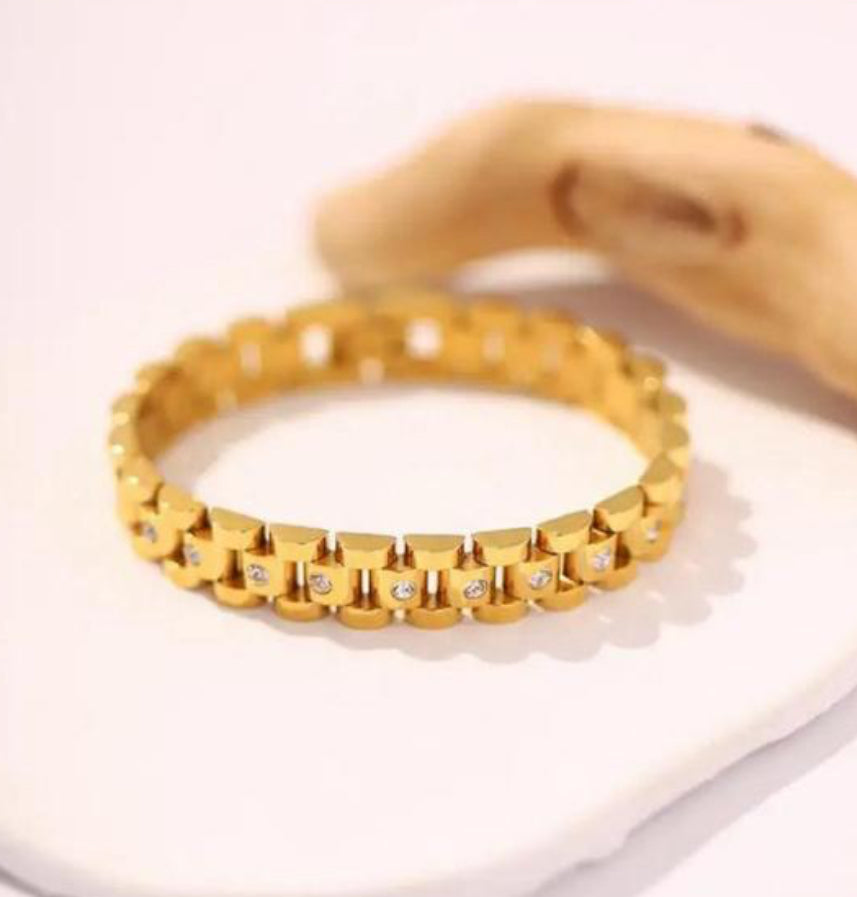 ✨Zircon studded Pvd bracelet✨