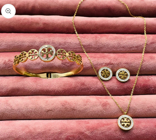 ✨Stainless Steel diamantés Set✨