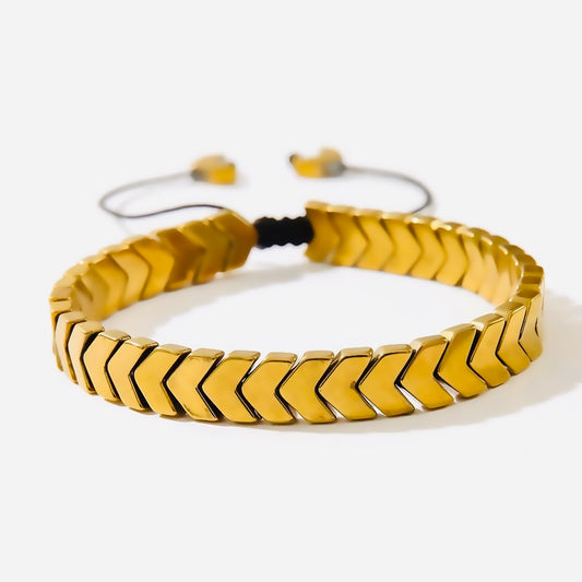 ✨Stainless steel Arrow Gold Adjustable knotted Chain Bracelet ✨