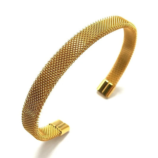 18k Everyday Veto Gold Bazzel Cuff Bracelet ✨