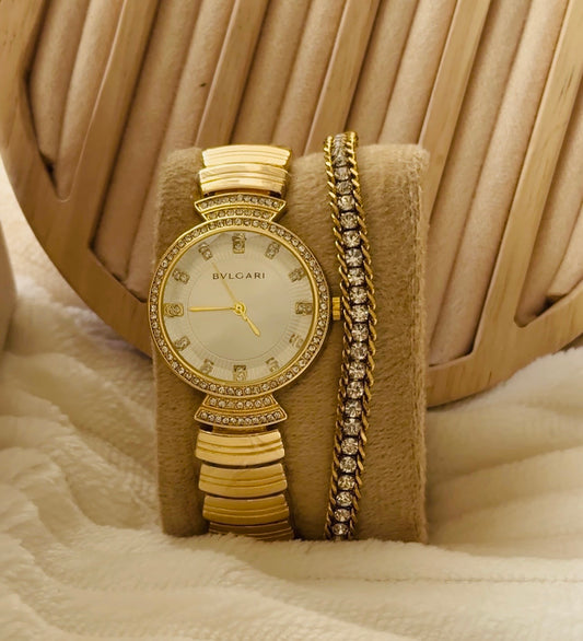 ✨ Eternity Gold Caviyar Watch Stack  ✨