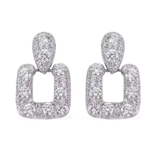 ✨Exquisite Rhinestone Crystal Silver Earrings ✨
