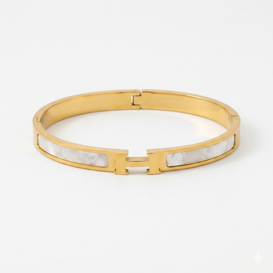 ✨High Grade A* White Enamel Cuff Bracelet ✨