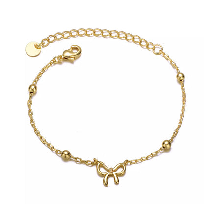✨Exquisite Stainless steel Gold Bow Chain Bracelet ✨