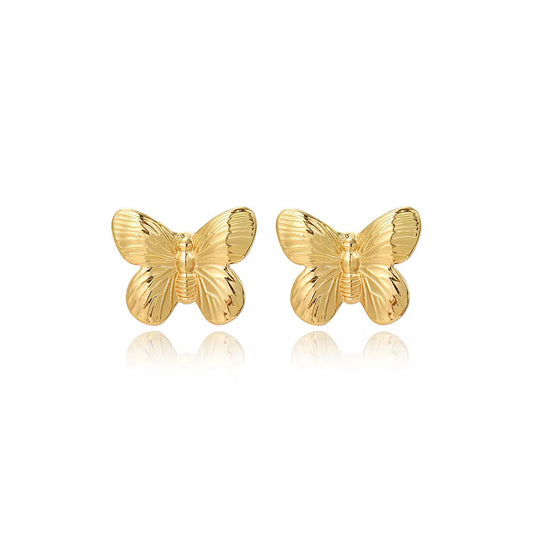 ✨Stainless steel Gold Butterfly Stud earrings ✨