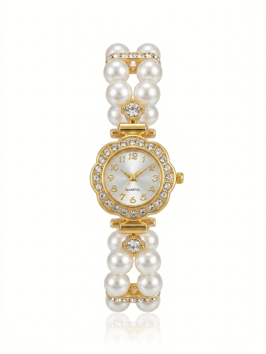 ✨Exquisite Gold Zircon Pearl watch ✨