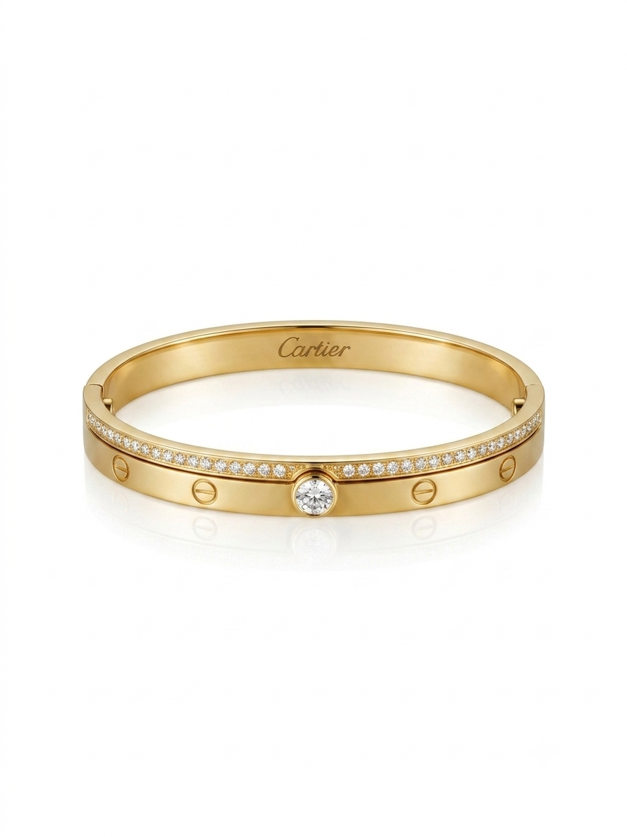 ✨ Stainless steel Gold Carte Cuff Bracelet ✨