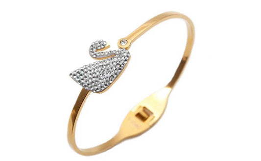 ✨Stainless Steel Gold White Duck Bracelet ✨