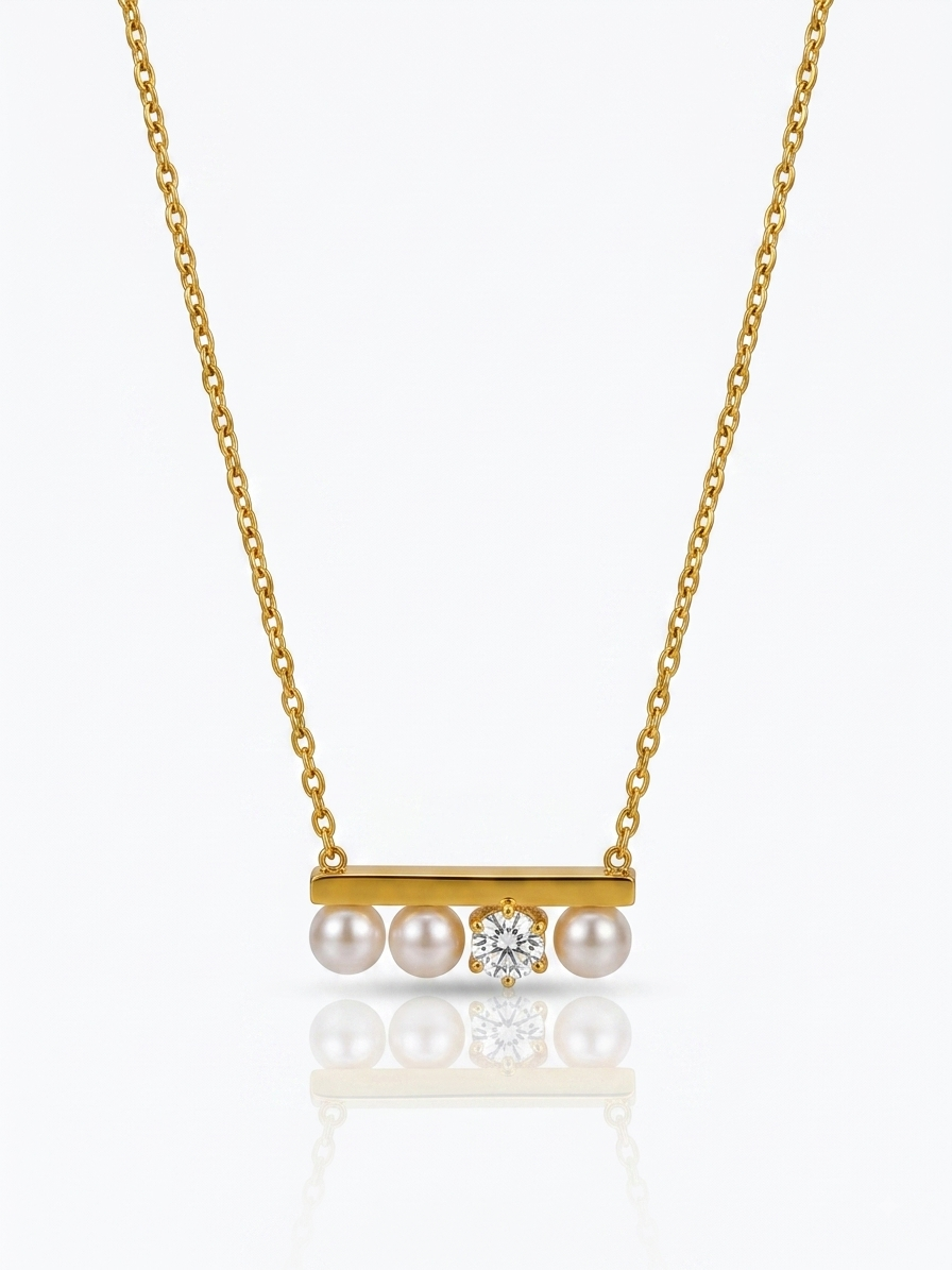 ✨Stainless steel Gold Pearl Pendant ✨