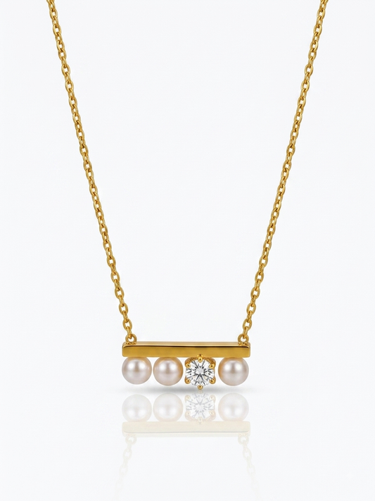 ✨Stainless steel Gold Pearl Pendant ✨