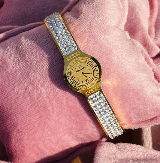 Stainless steel Diamantés Dial Bracelet ✨