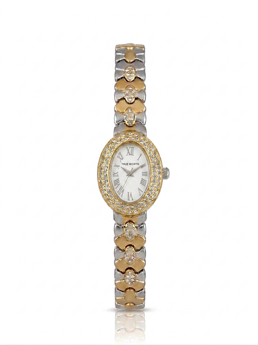 ✨ Zirconium Studded Classic OVAL True worth Watch ✨