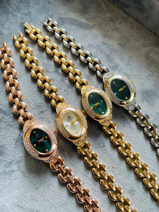 ✨Exquisite TrueWorth Cuban Zircon Studded Timepieces ✨
