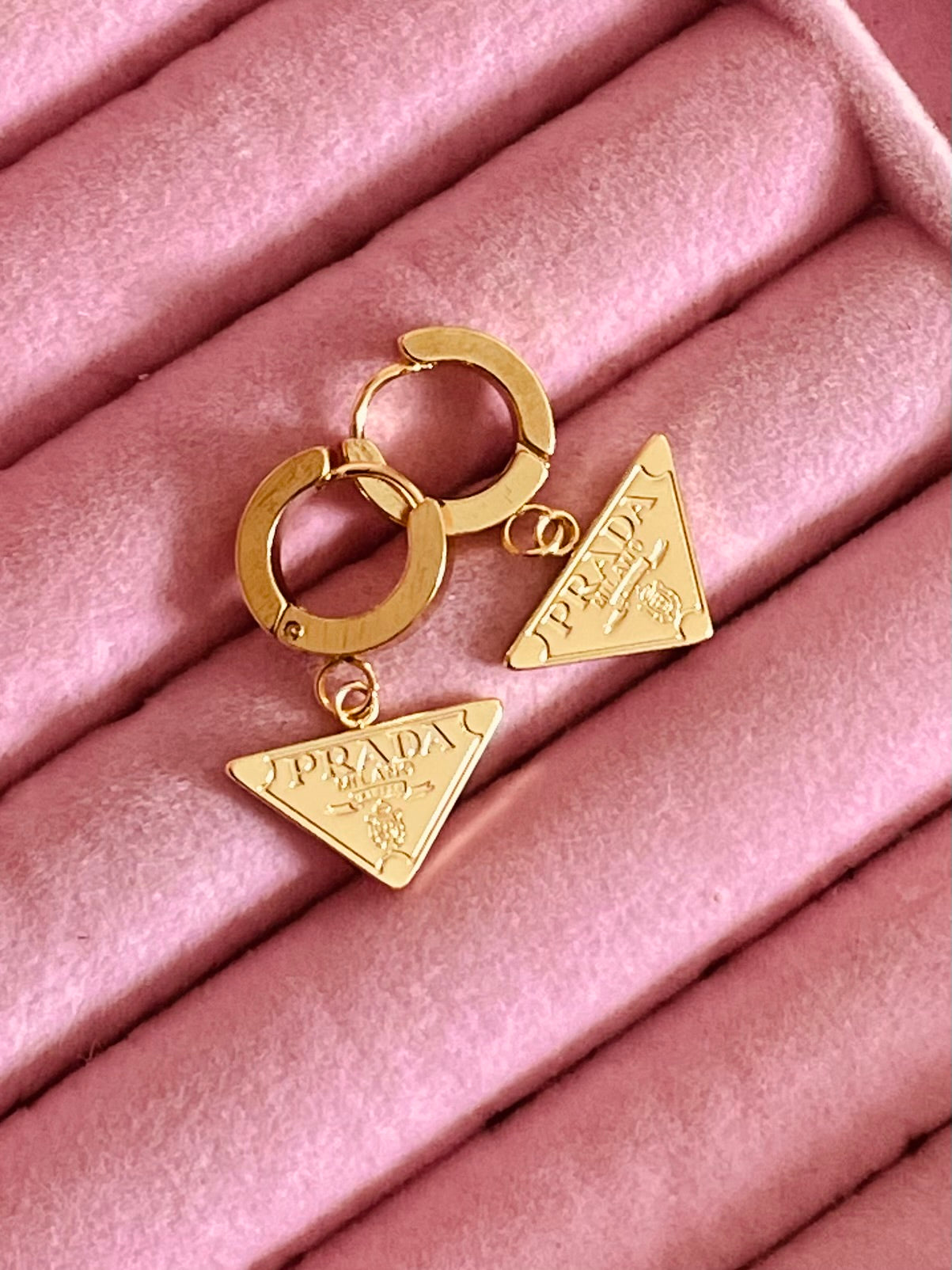 ✨Stainless steel Gold Branded Earrings ✨