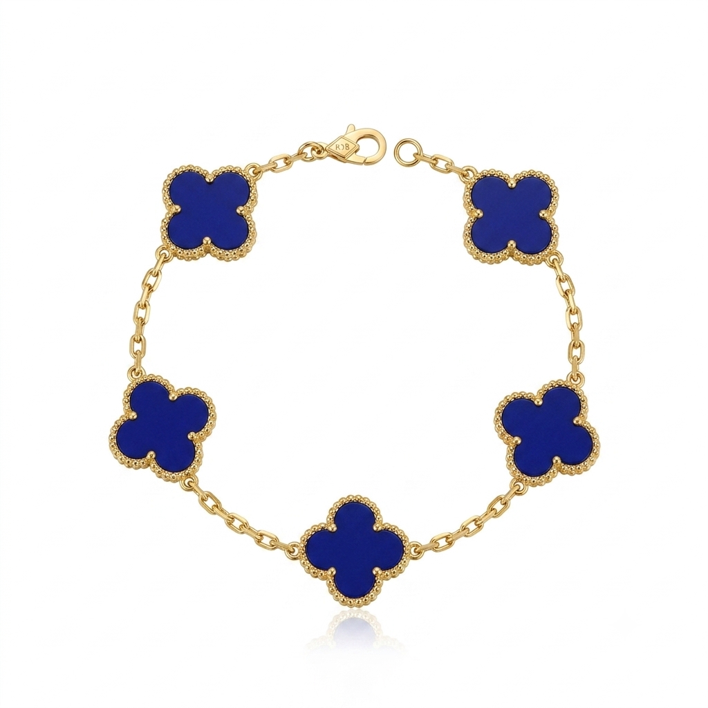 ✨Exquisite Stainless steel Blue clovie Chain Bracelet ✨