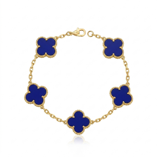 ✨Exquisite Stainless steel Blue clovie Chain Bracelet ✨