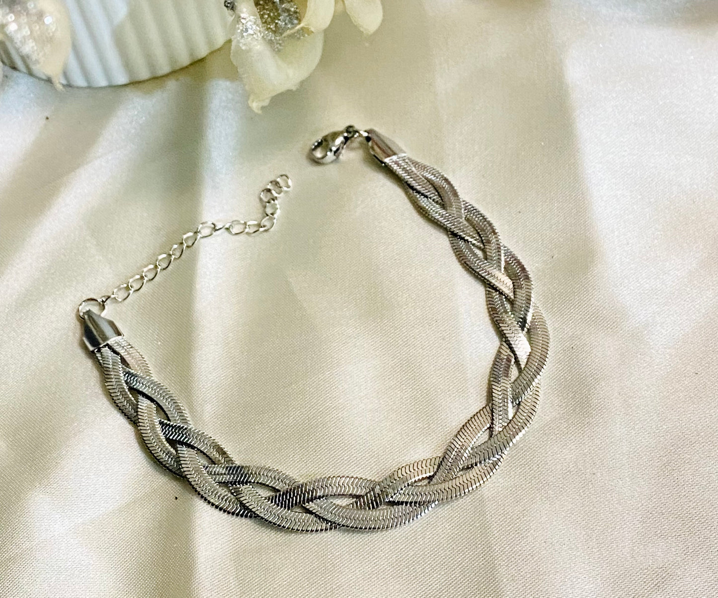 ✨Stainless steel Layered Silver Snake Bracelet✨