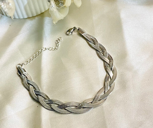 ✨Stainless steel Layered Silver Snake Bracelet✨