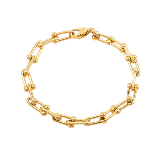 18k Gold Plated Cuban link Chain Bracelet ✨
