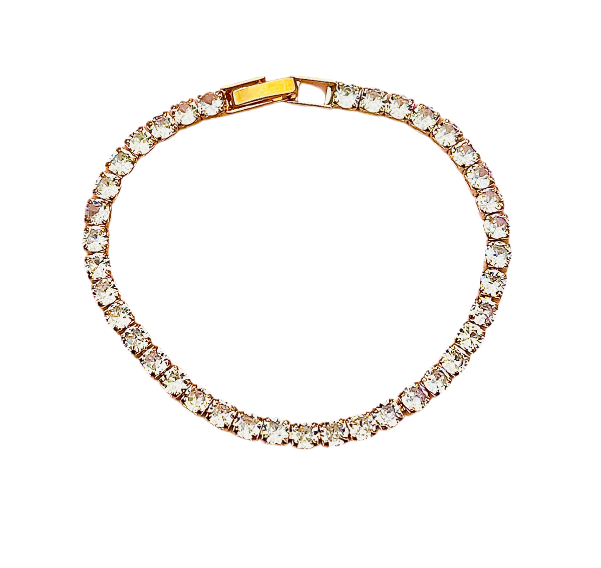 Crystal Gold Tennis chain bracelet