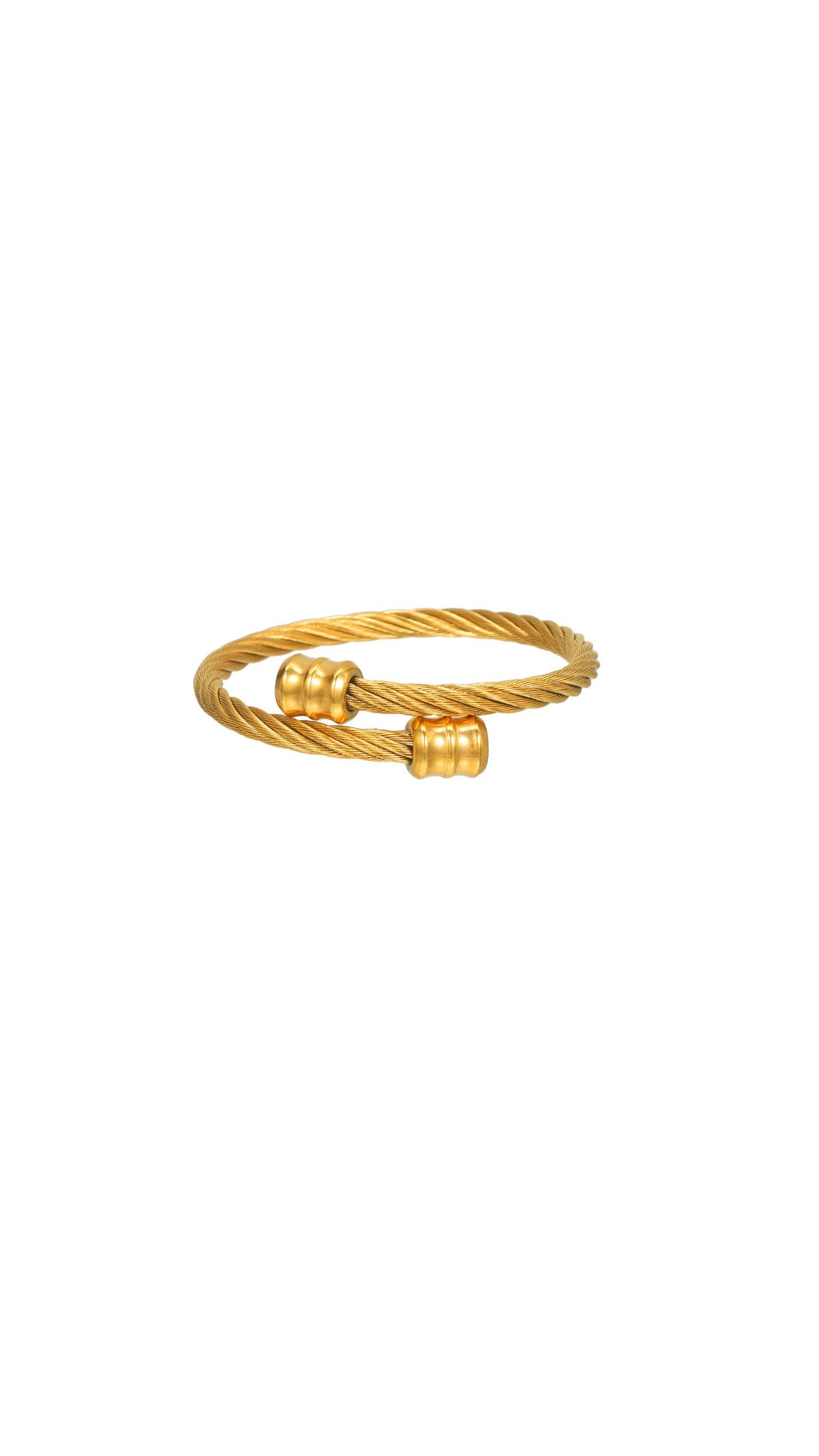 18k Braided Gold Adjustable Ring