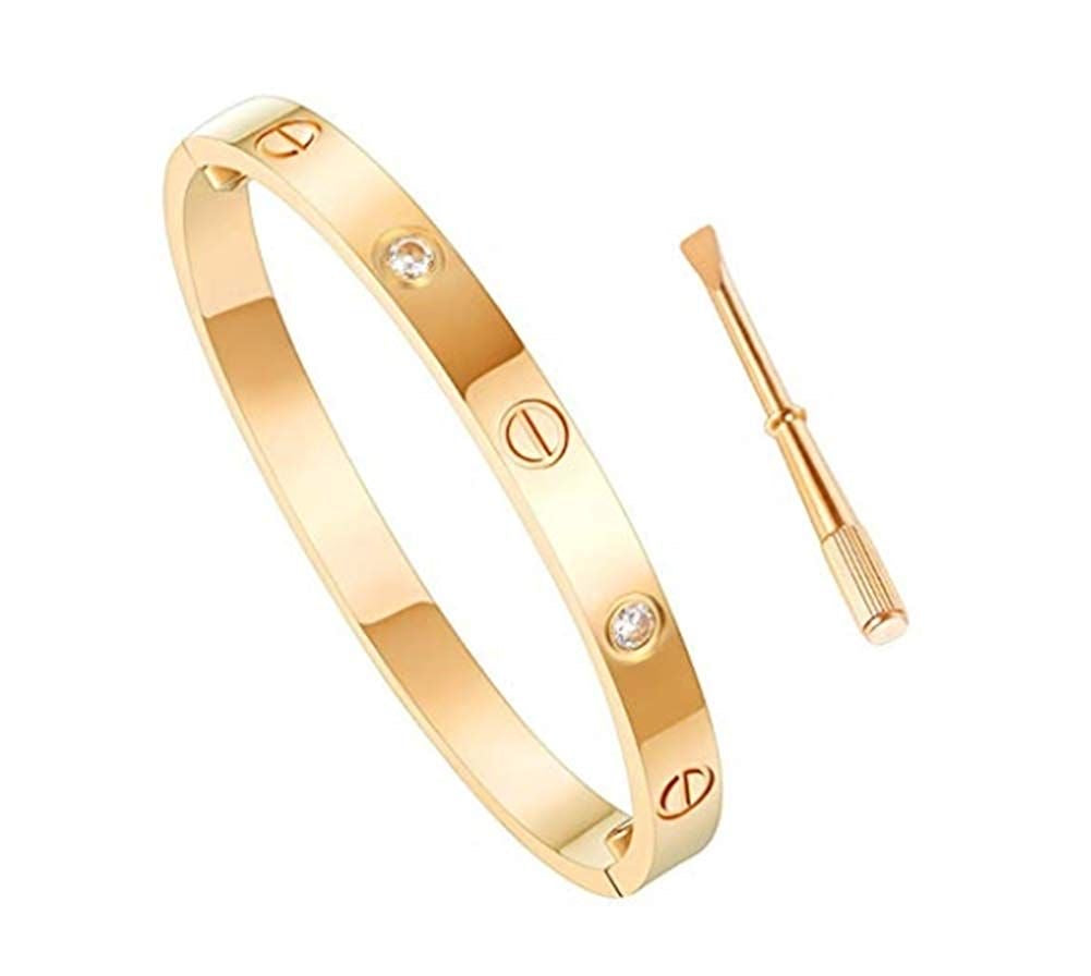 Stainless steel Love bracelet with screw