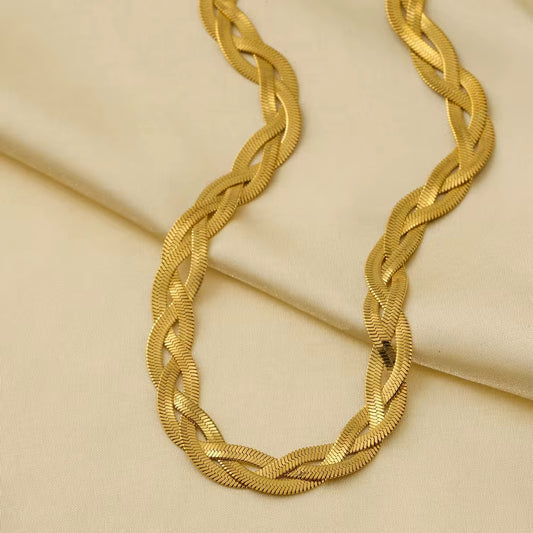 ✨Braided 3 layer snake Chain Necklace ✨