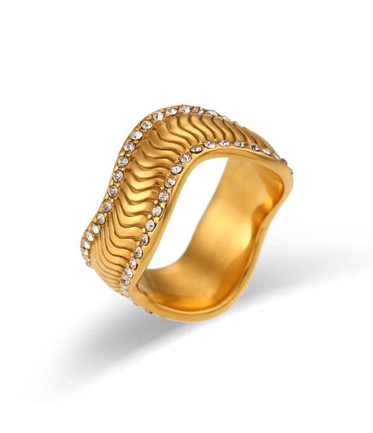 ✨Elysian Band Zircon Studded Ring✨