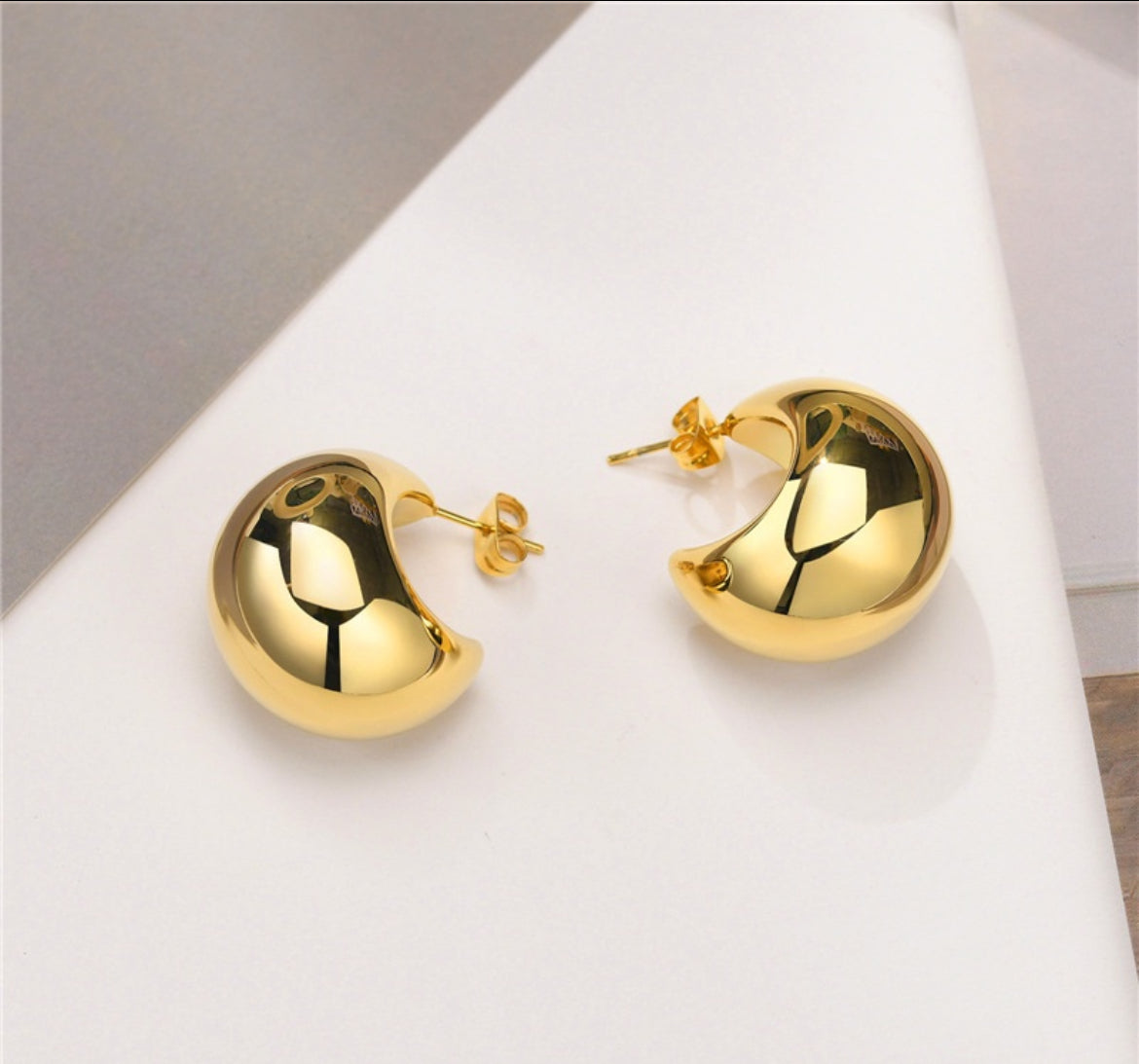 Cordoba Gold Chunky Hoops