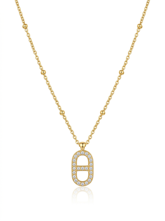 ✨Exclusive Stainless steel Gold Zircona Pendant ✨
