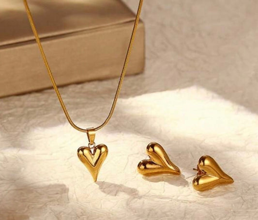 ✨Stainless steel Golf Heart Pendant tops set ✨