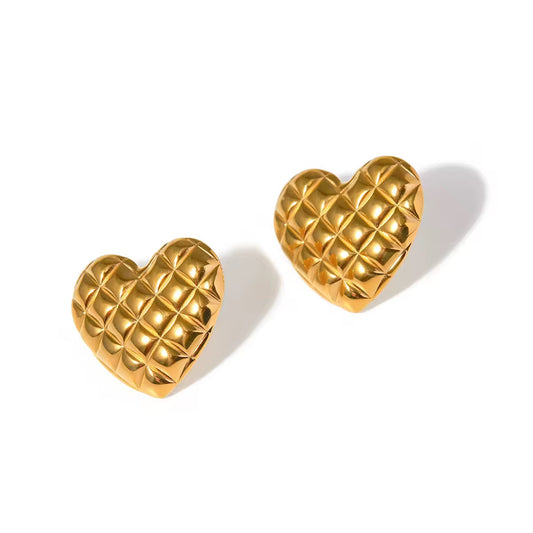 ✨Stainless steel Gold Heart Earrings ✨