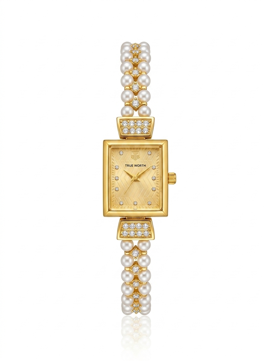 ✨Exclusive Classic Pearl Square Dial Watch✨