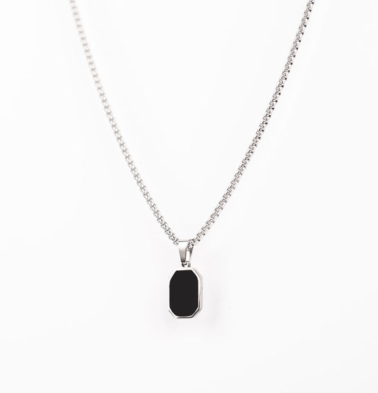✨Massonite Black Silver Onyx Pendant✨
