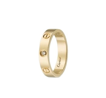 Stainless steel Gold Stone Ring