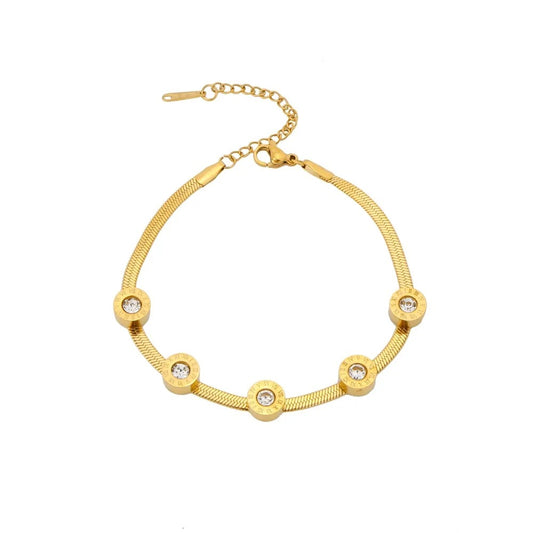 Selene 18k Gold Crystal bracelet ✨