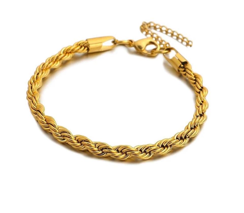 Golden twisted Rope Chain