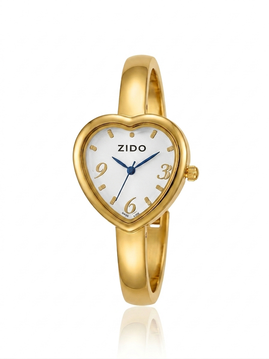 ✨Stainless steel Exclusive Ziddo White Dial Heart Watch ✨